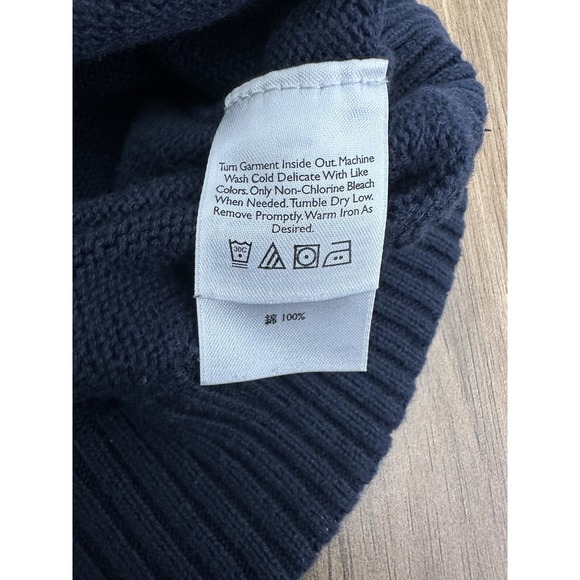 Eddie Bauer Sweater Mens XXL Tall Blue Knit Crewneck Pullover‎ Outdoors - Picture 10 of 14